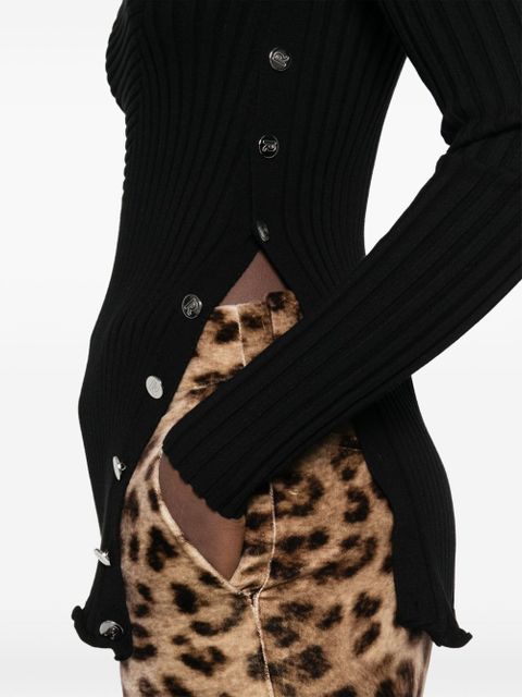 Rabanne ribbed sweater - Black