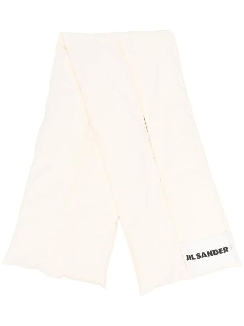 Jil Sander logo-print padded down scarf - Neutrals - zdjęcie produktu nr 1