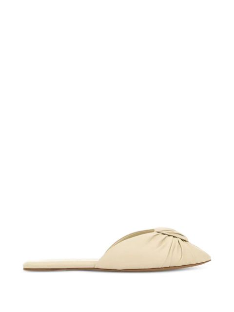 Chloé Suzie knotted leather sandals - Neutrals - zdjęcie produktu nr 1
