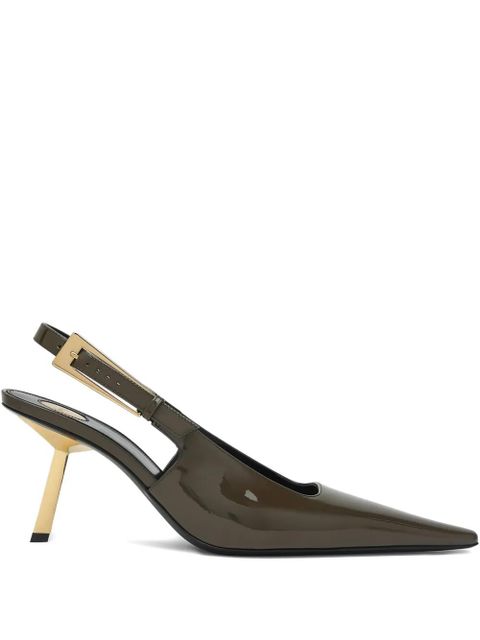 Saint Laurent 75mm Lee pumps - Green - zdjęcie produktu nr 1