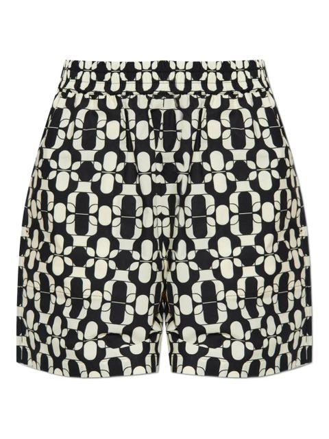Moncler geometric-pattern shorts - White - zdjęcie produktu nr 1