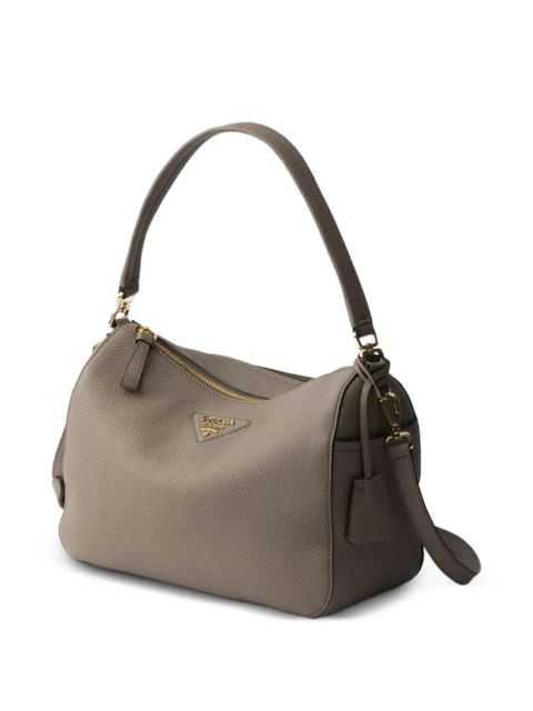 Prada leather shoulder bag - Grey - zdjęcie produktu nr 1