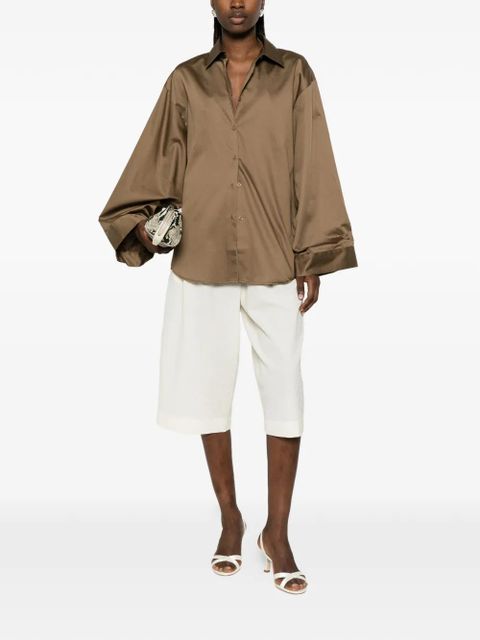 The Frankie Shop button-up shirt - Brown - zdjęcie produktu nr 2