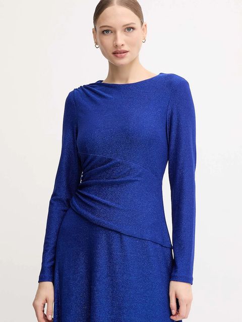 Joseph Ribkoff sukienka kolor niebieski midi rozkloszowana 254082