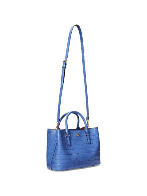 Lauren Ralph Lauren embossed-leather cross body bag - Blue