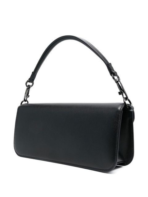 Valentino Garavani VLogo leather shoulder bag - Black