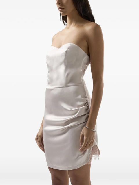 GCDS lace-detail mini dress - Pink