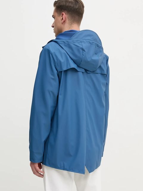 Rains kurtka Jacket W3 kolor niebieski przejściowa 12010