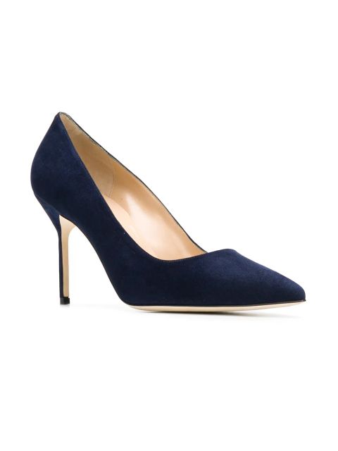 Manolo Blahnik BB classy pointed toe pumps - Blue