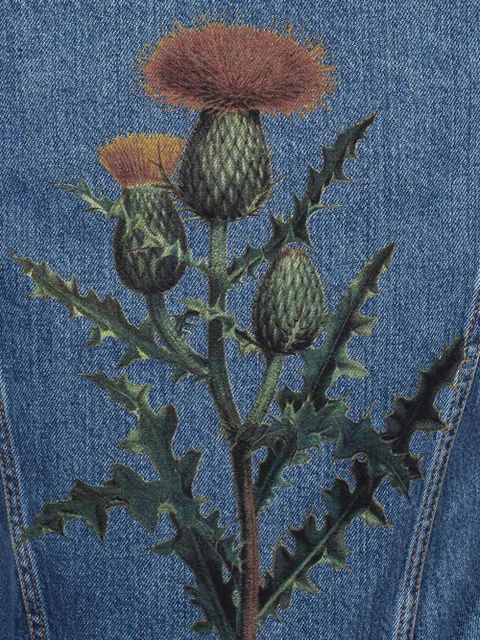 Lanvin rabbit-patch denim jacket - Blue