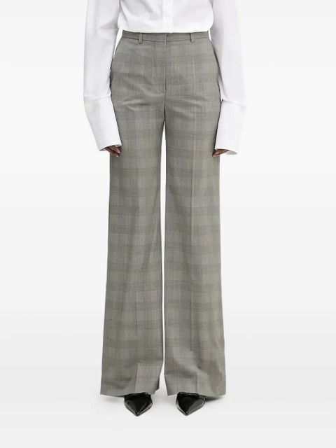 Sportmax checked side-button trousers - Grey - zdjęcie produktu nr 1
