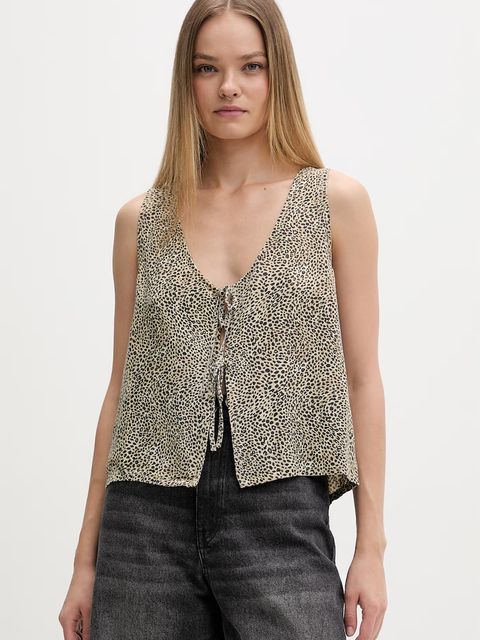 Rip Curl bluzka damska z lnem ANIMAL INSTINCTS - zdjęcie produktu nr 1