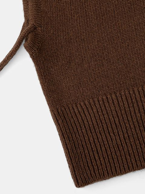 Answear.LAB kominiarka z kaszmirem kolor brązowy