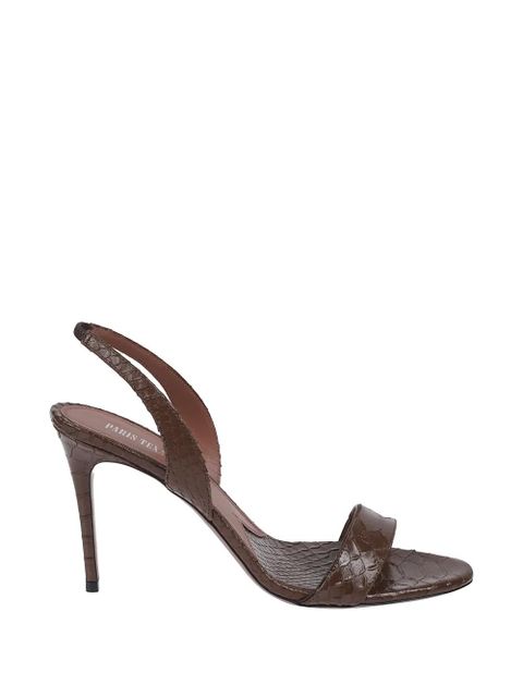 Paris Texas crocodile-effect slingback sandals - Brown - zdjęcie produktu nr 1