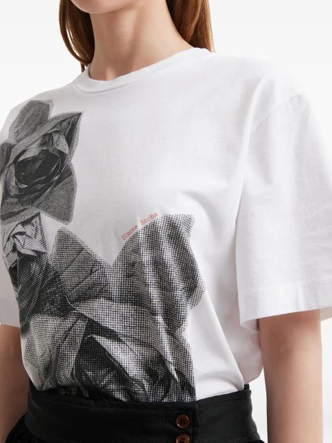 Simone Rocha floral print T-shirt - White
