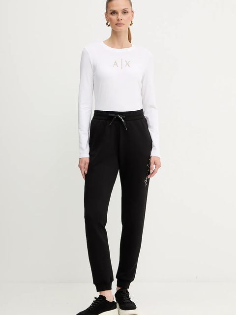 Armani Exchange longsleeve kolor biały XW001365 AF16294 - zdjęcie produktu nr 2