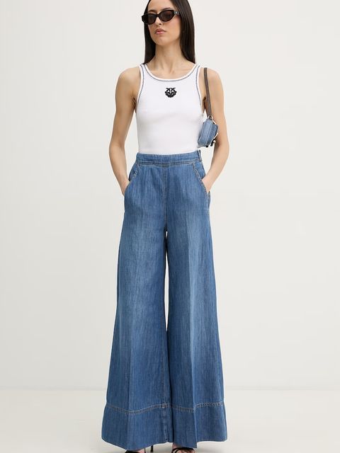 Pinko top damski bawełniany z elastanem - zdjęcie produktu nr 1