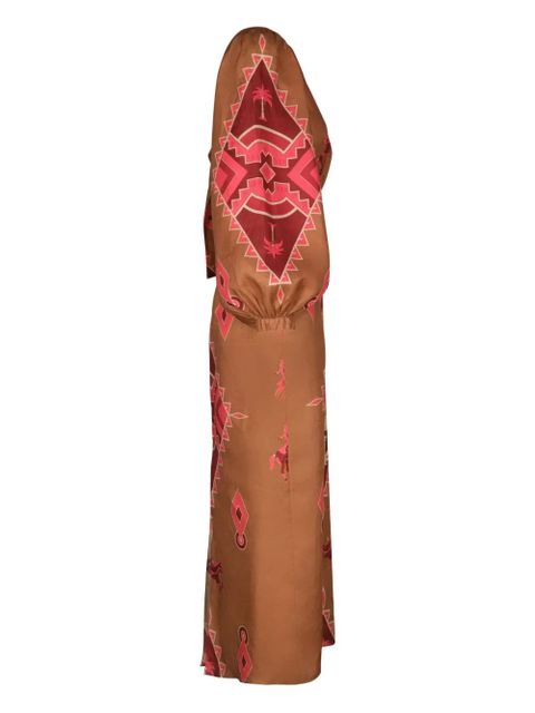 Johanna Ortiz Beautiful Horizon dress - Brown