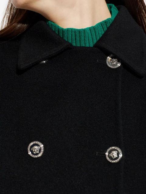 Versace double-breasted coat - Black - zdjęcie produktu nr 2