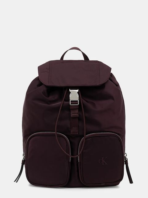 Calvin Klein plecak damski kolor fioletowy duży gładki LV04F3133G - zdjęcie produktu nr 1