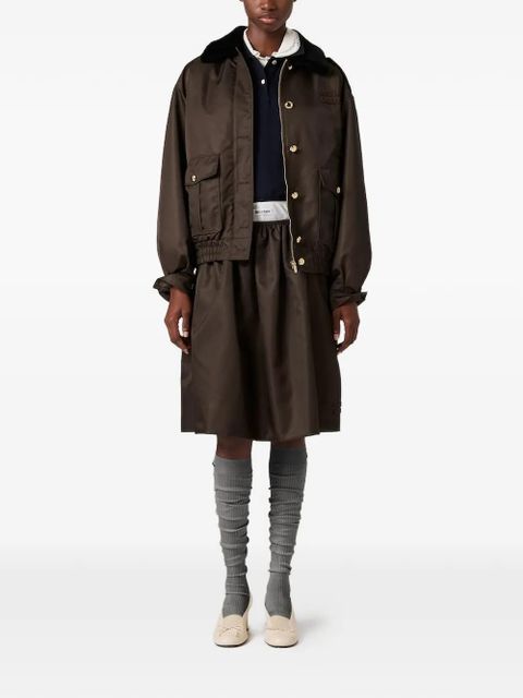 Miu Miu padded oversized military jacket - Brown - zdjęcie produktu nr 2