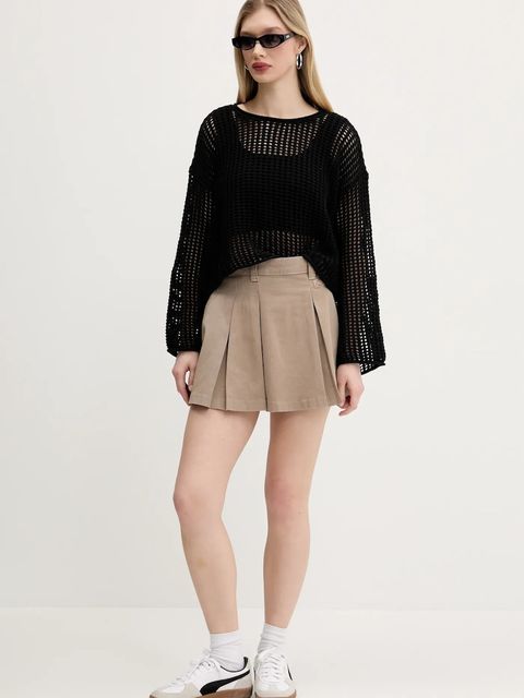 Dickies spódnica kolor beżowy mini rozkloszowana DK0A4Z870DS1 - zdjęcie produktu nr 2