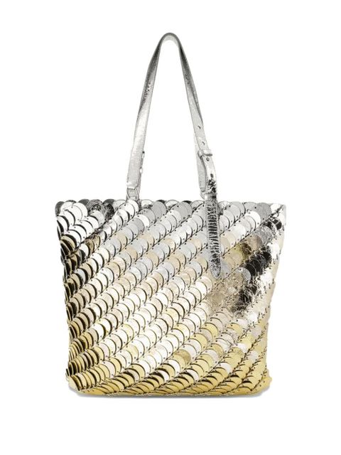 Rabanne metallic chainmail tote bag - Gold
