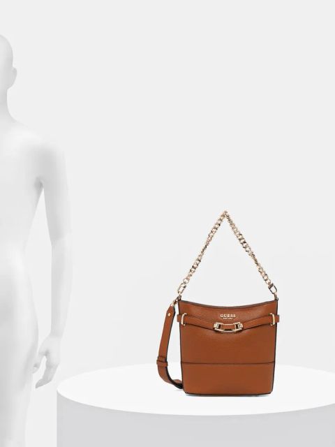 Guess torebka SILVYE kolor brązowy HWBG95 27040