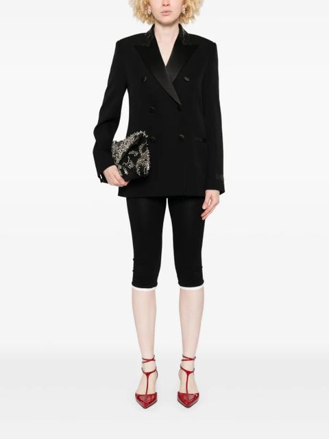Versace sequin-embellished blazer - Black