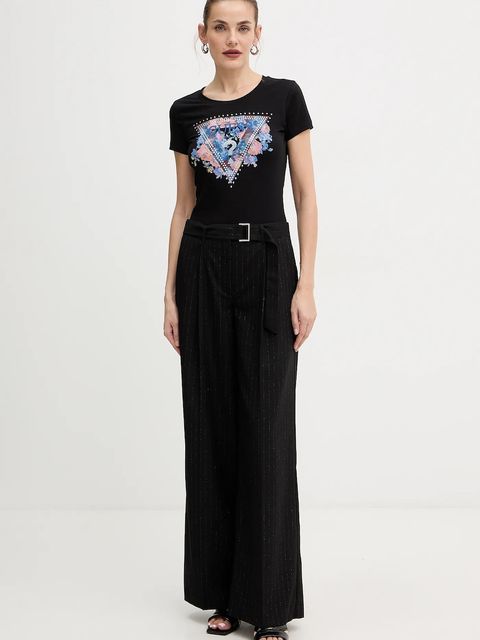 Guess t-shirt damski kolor czarny W5BI29 J1314