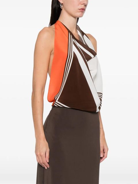 SIR. Destino Scarf halterneck top - Orange