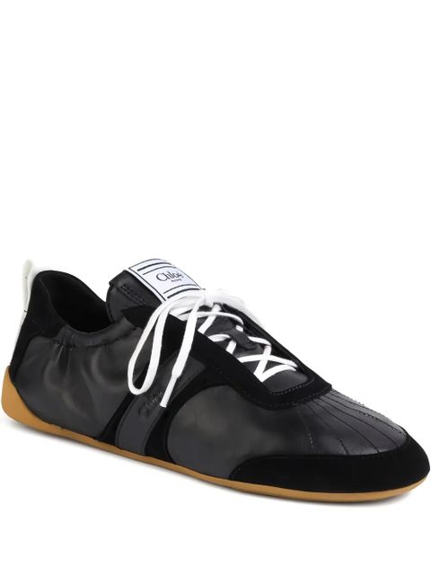 Chloé Kick logo-patch sneakers - Black - zdjęcie produktu nr 1