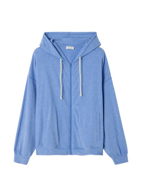 American Vintage zip-up drawstring hoodie - Blue - zdjęcie produktu nr 1