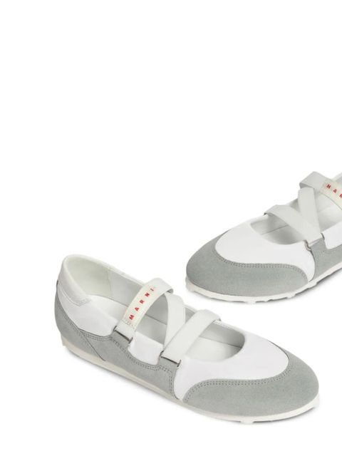 Marni elastic strap sneakers - Grey