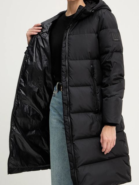 Armani Exchange kurtka puchowa kolor czarny przejściowa XW000251 AF12286