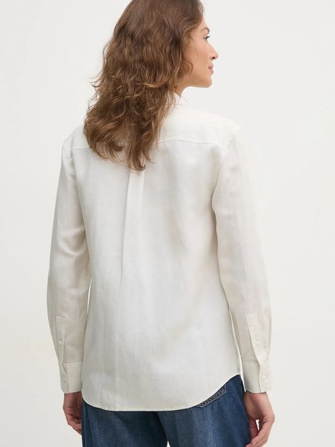 Calvin Klein koszula z domieszką lnu