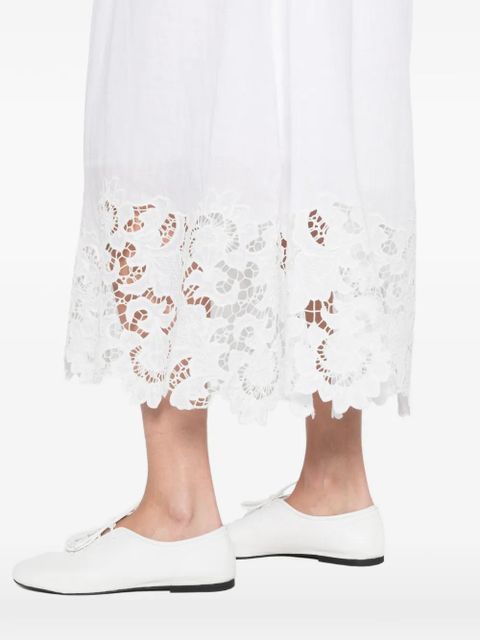 Max Mara Scena lace midi dress - White