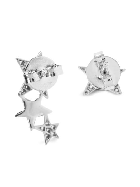 Zadig&Voltaire star-shaped crystal-embellished earrings - Silver