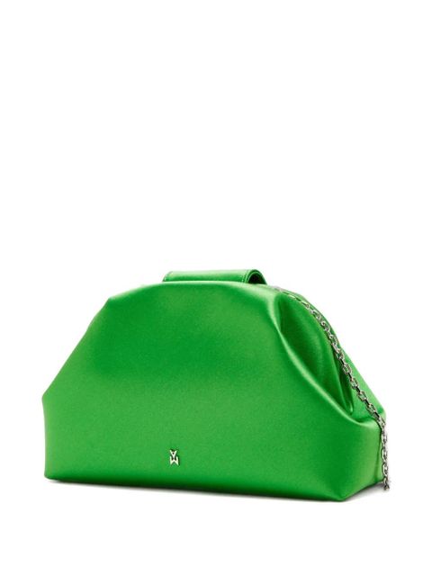 Amina Muaddi Camelia crystal-embellished pouch - Green - zdjęcie produktu nr 2