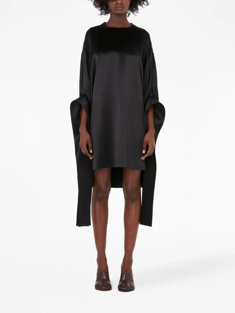 JW Anderson Tab Sleeve satin-finish minidress - Black - zdjęcie produktu nr 2