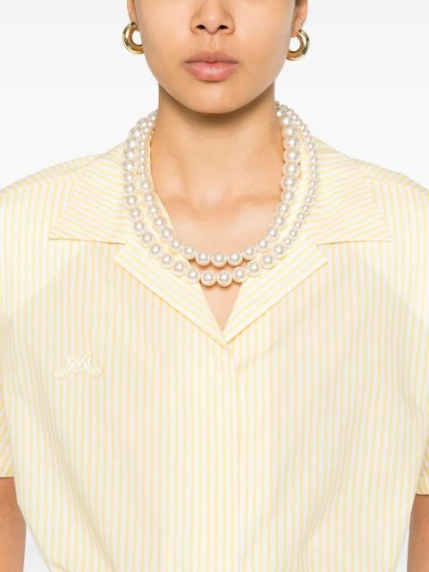 Rowen Rose striped shirt - Yellow