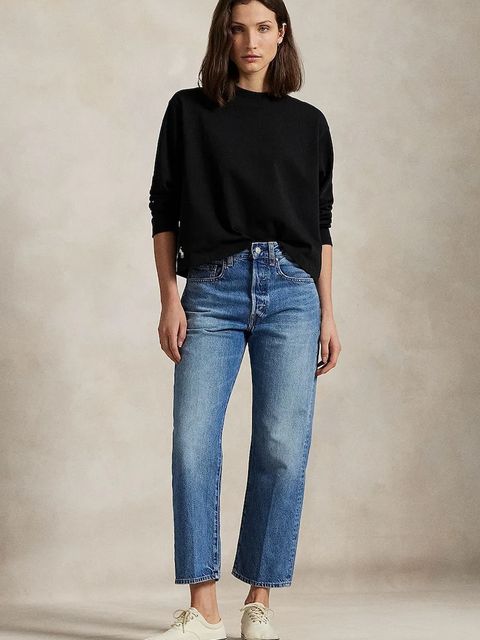 Polo Ralph Lauren longsleeve bawełniany kolor czarny 211967107