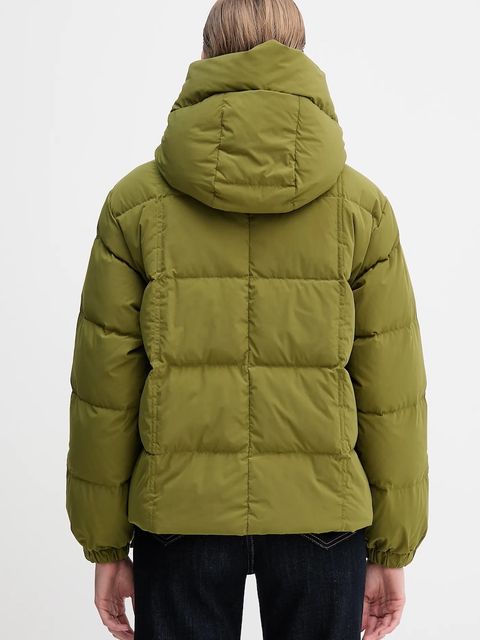 United Colors of Benetton kurtka puchowa kolor zielony zimowa oversize 22T6DN086