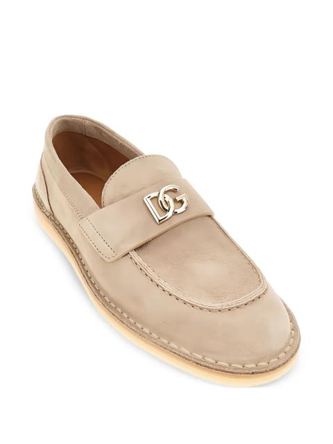 Dolce & Gabbana logo-plaque loafers - Neutrals - zdjęcie produktu nr 2