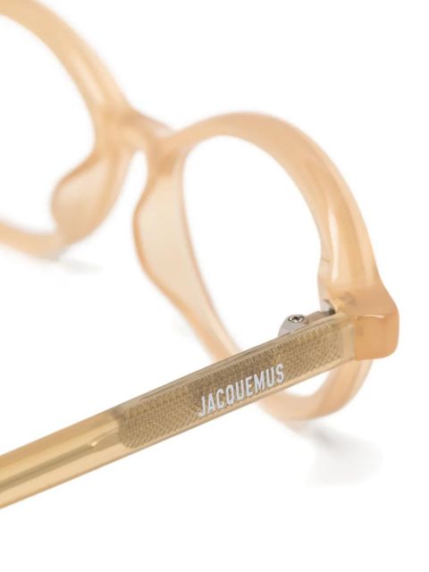 Jacquemus oval-frame glasses - Neutrals