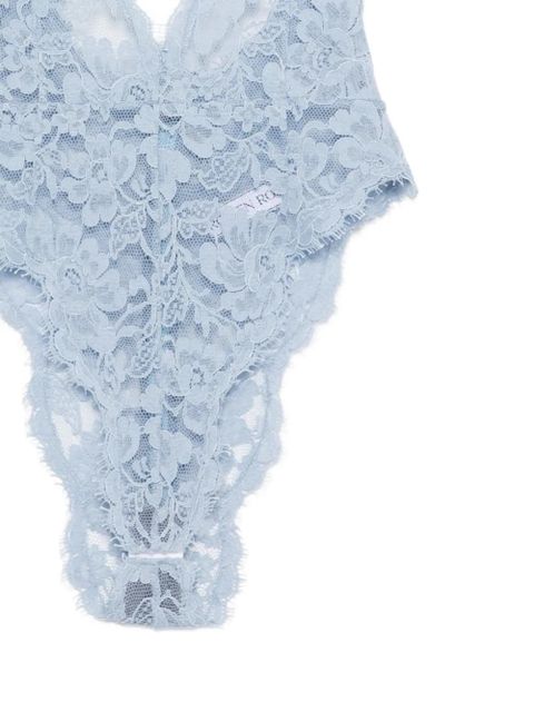 Rowen Rose lace halterneck bodysuit - Blue