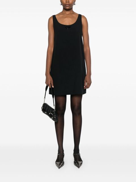 Prada triangle-logo mini dress - Black