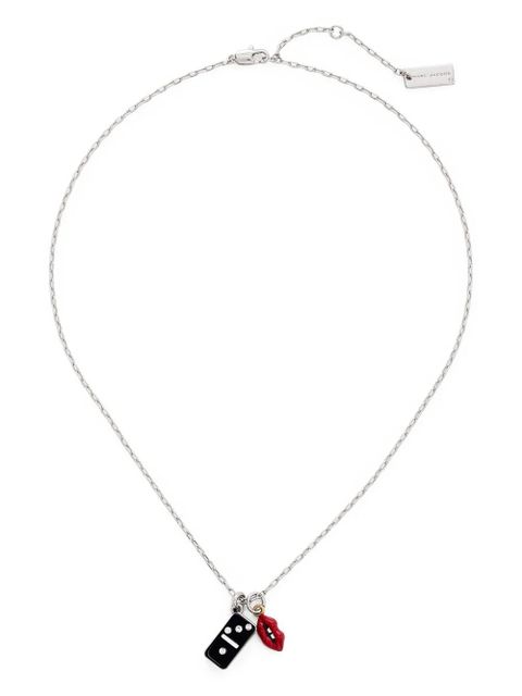 Marc Jacobs lips-embellishment necklace - Silver - zdjęcie produktu nr 1