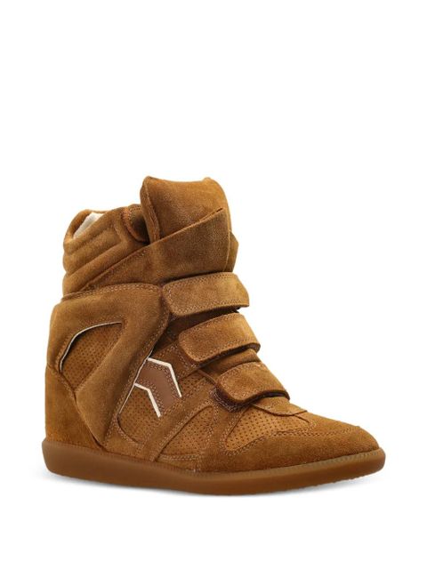 ISABEL MARANT Bekett touch-strap sneakers - Brown - zdjęcie produktu nr 2