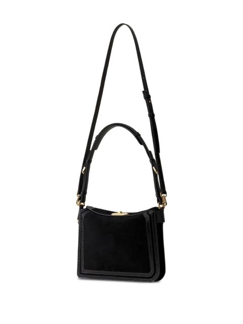 Lanvin Suede Trim Shoulder Bag - Black - zdjęcie produktu nr 2